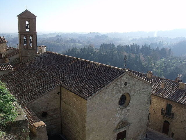 Vista del paisaje alrededor de Cetona