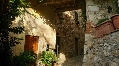 Montefioralle, calles