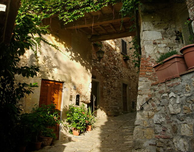 Montefioralle, calles
