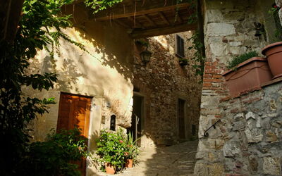 Montefioralle, calles