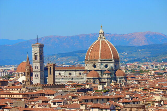 Vista del Duomo y del Campanario de Giotto