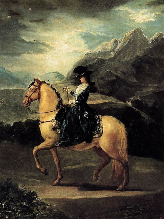 Retrato de María Teresa en la galería de los Uffizi