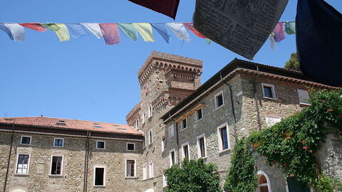 Vista del monasterio Budista