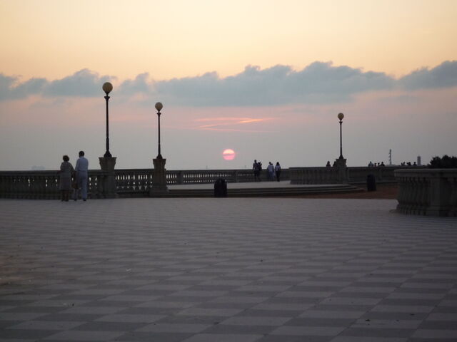 Terrazza Mascagni, la puesta del sol