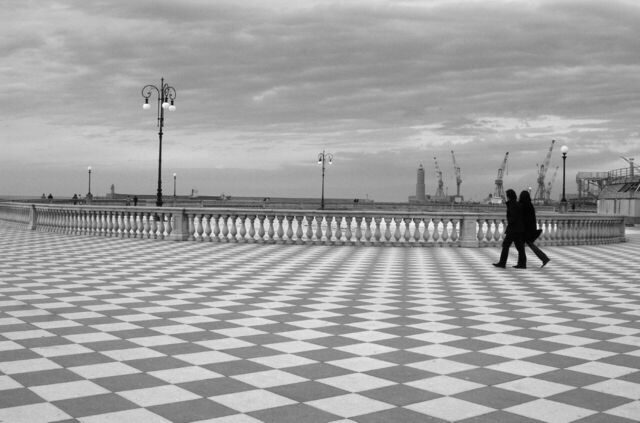 Terrazza Mascagni, blanco y negro