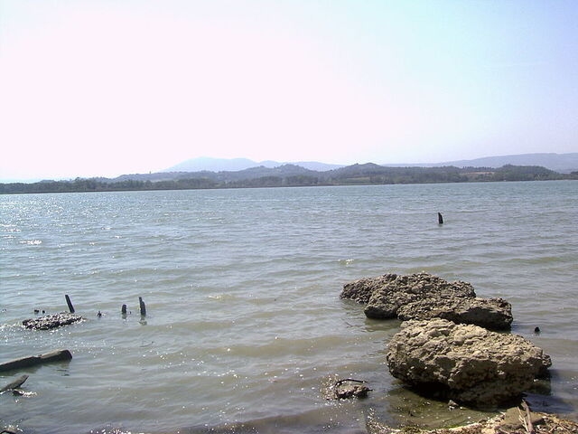 Vista del lago Chiusi