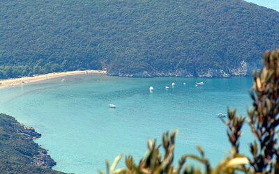 Vista de Cala di Forno Bay