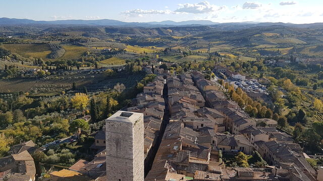 Vistas sobre San Gimignano