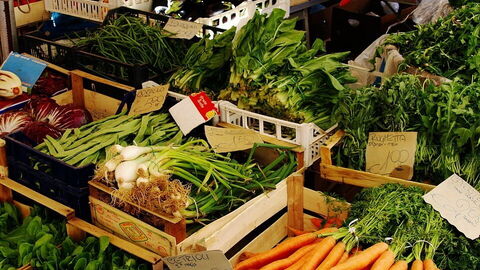 Un mercado en Italia