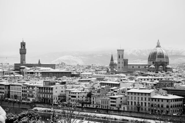 Florencia bajo la nieve