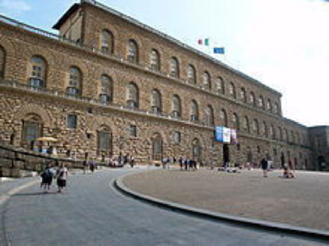 Vista del palazzo pitti