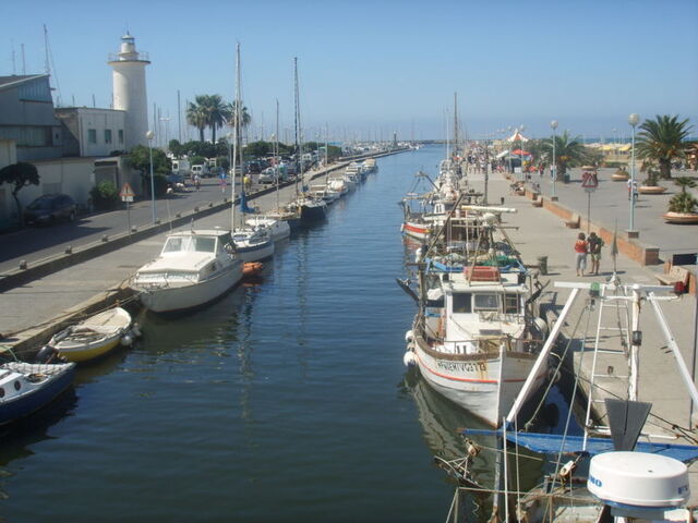 El canal de Burlamacca en Viareggio