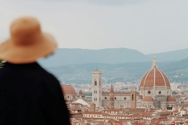 Disfrutar de las vistas de Florencia