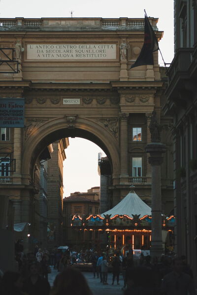 Una piazza en Florencia
