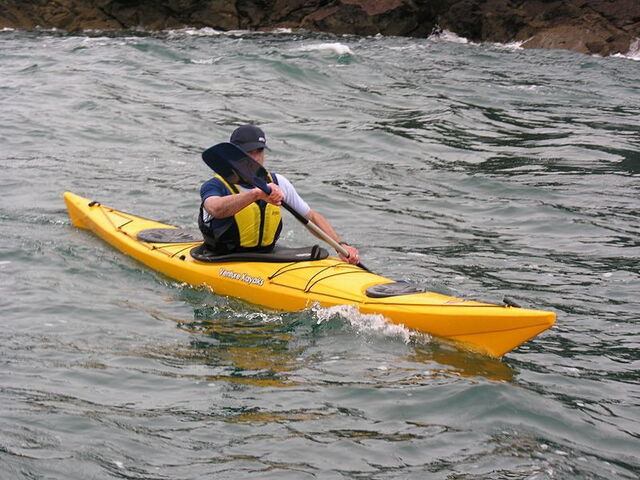 Piraguismo en el mar