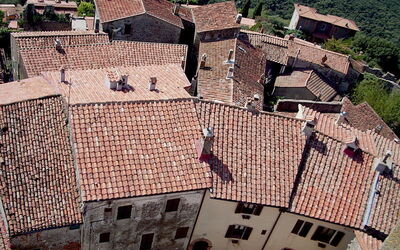 Vista aérea de Capalbio