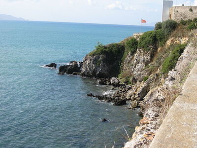Vista de la costa de la Toscana desde Talamone