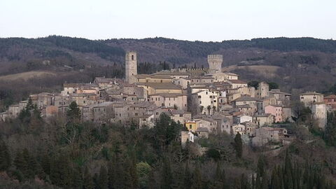 Vista de San Casciano dei Bagni