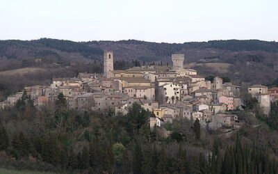 Vista de San Casciano dei Bagni