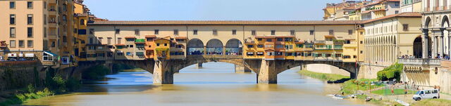 Vista cercana de Ponte Vecchio