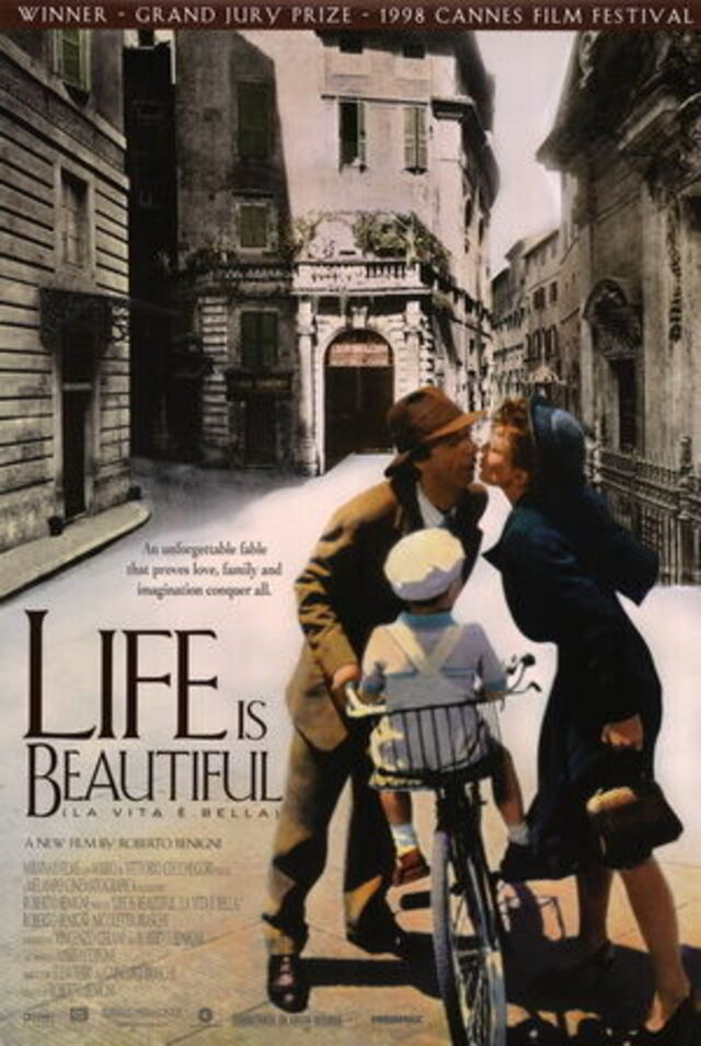 cartel de la película de 'La vida es bella'
