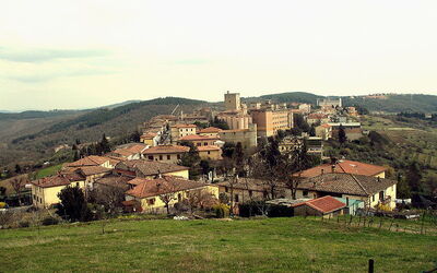 Vista de Castellina en Chianti