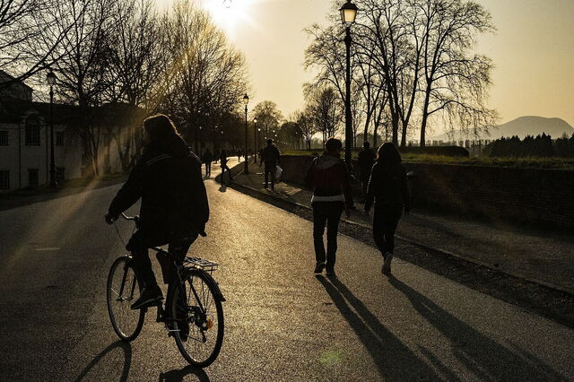 Murallas de Lucca, en bicicleta