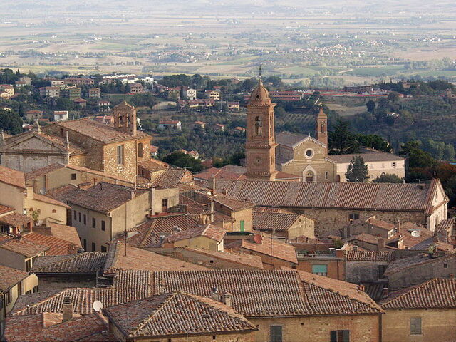 Vista aérea de Montepulciano