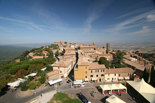 Vista desde el Castillo de Montalcino