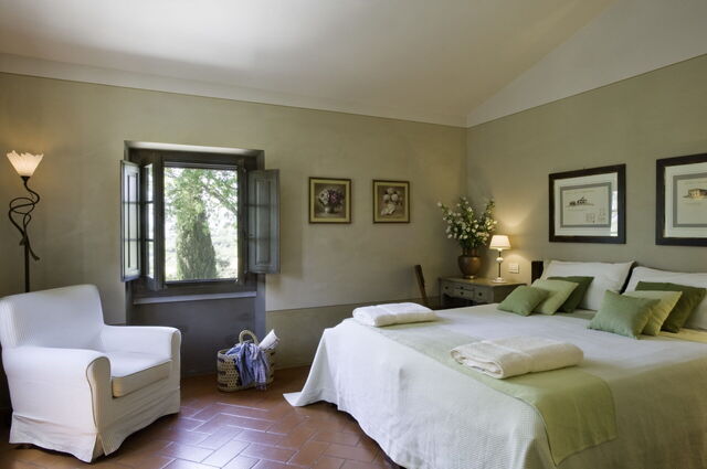 Un dormitorio en Villa Il Colto