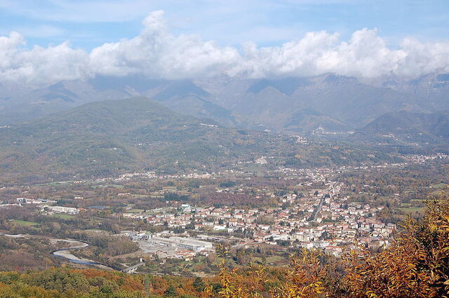 Vista de Villafranca en Lunigiana