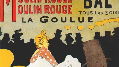 Un cartel de 1891 para el Moulin Rouge de Lautrec