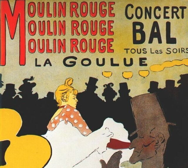 Un cartel de 1891 para el Moulin Rouge de Lautrec
