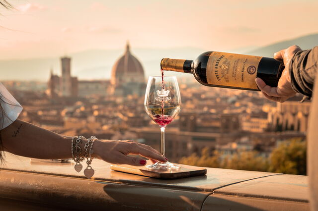 Vino con vistas a Florencia
