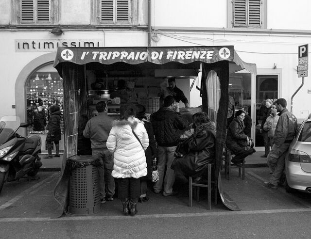 Lampredottai en Florencia