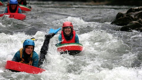 Bajada por los rápidos