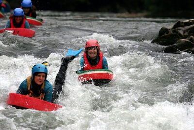 Bajada por los rápidos
