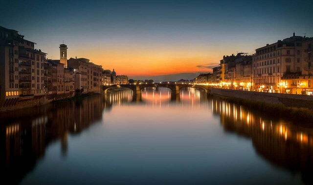Vista del Arno en Florencia