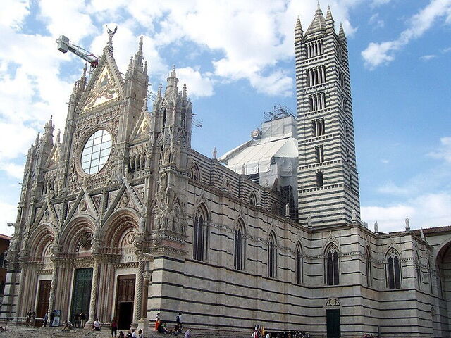 Fachada, catedral de Siena