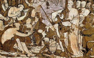 Moisés pavimento, la catedral de Siena