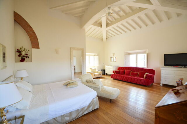 Villa Yvonne, dormitorio
