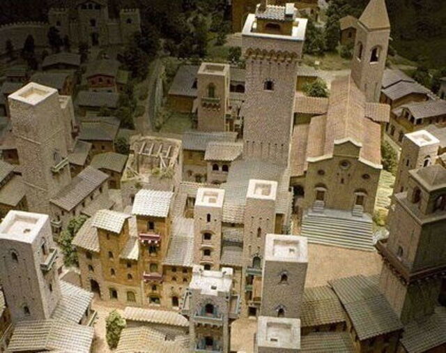 Maquetas en SanGimignano1300