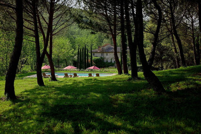 Villa Dell'abate, piscina y villa