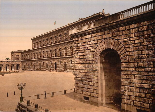 Foto antigua del palacio Pitti