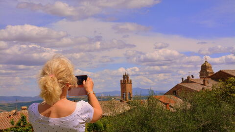 Un turista en Montalcino