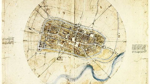 Plan de la ciudad de Da Vinci de Imola, Museo Leonardo