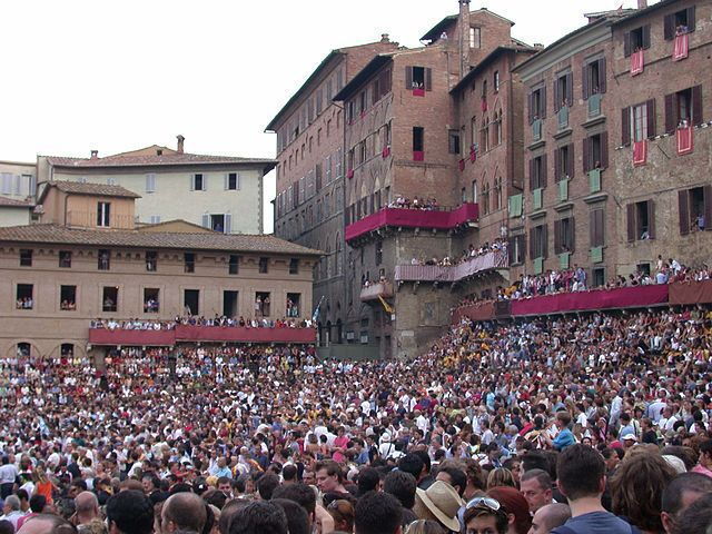 Piazza del Campo el día de Palio