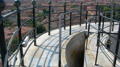 Vista desde la torre inclinada de Pisa