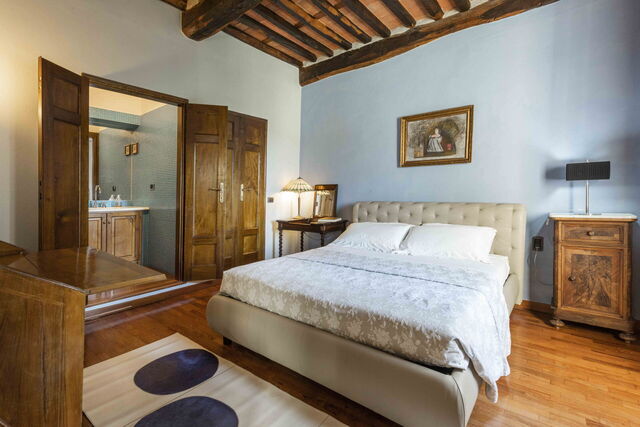 Villa Tambellini de Fondra, habitación con baño privado