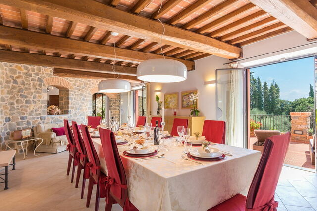 Villa Vico, comedor